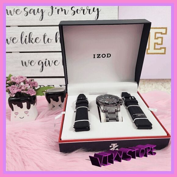 NWT {IZOD} Silver Steel  Watch NWT - Picture 1 of 4